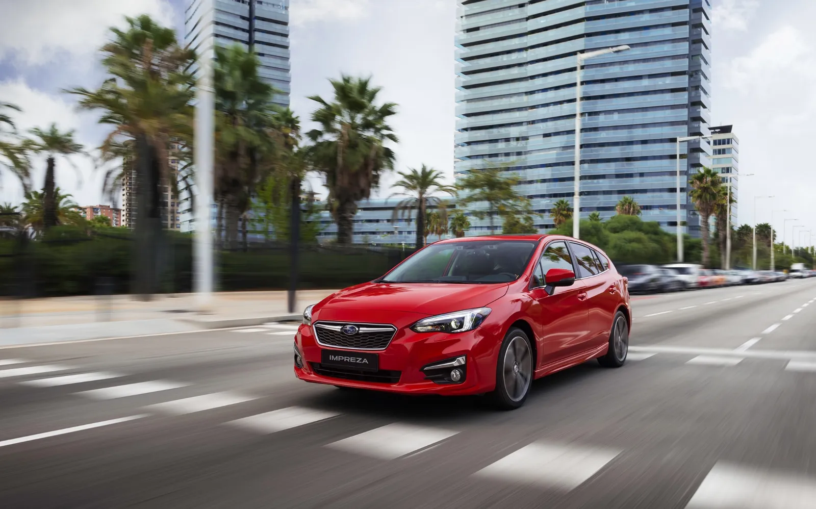 Brand video commercial — Subaru Impreza driving in the city
